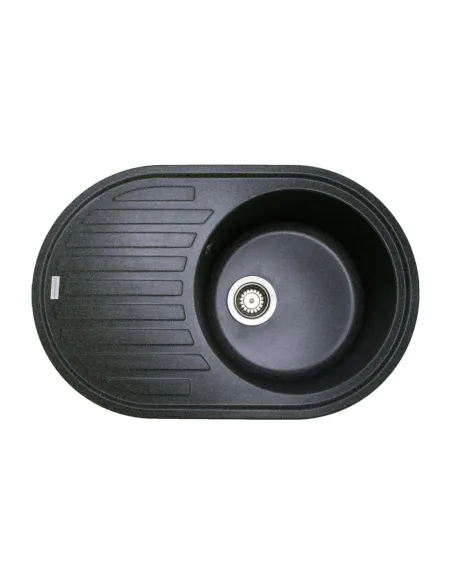 Мойка для кухни из гранита Adamant Ellipsis антрацит, 765х495х200 мм - 1