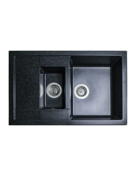 Мойка для кухни из гранита Adamant Anila Plus черный, 775х495х200 мм - 1