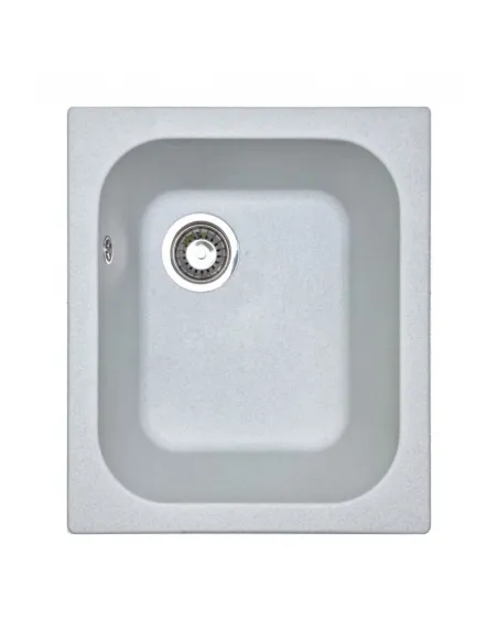 Мойка для кухни из гранита Adamant Compacta светло-серая, 430х500х200 мм - 1