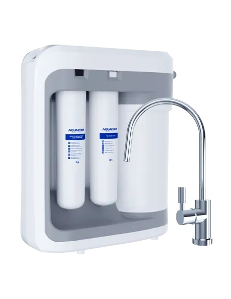 Фильтр обратного осмоса Аквафор RO-206S-EU с двойной мембраной и встроенным насосом - 1