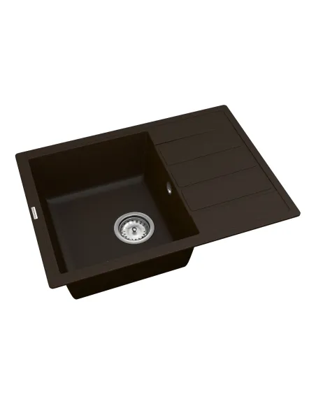 Мойка для кухни из гранита Vankor Easy EMP 02.62 Chocolate, 610х435х170 мм - 2