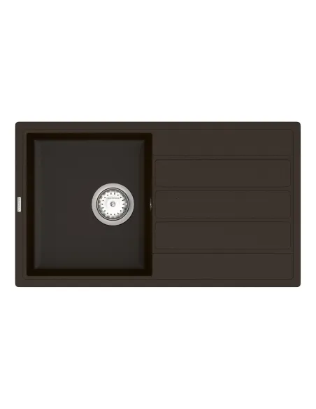 Мойка для кухни из гранита Vankor Easy EMP 02.76 Chocolate, 755х435х180 мм - 1
