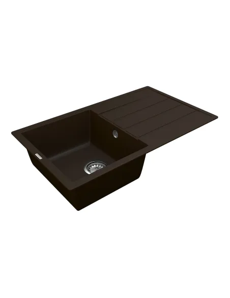 Мойка для кухни из гранита Vankor Easy EMP 02.76 Chocolate, 755х435х180 мм - 3