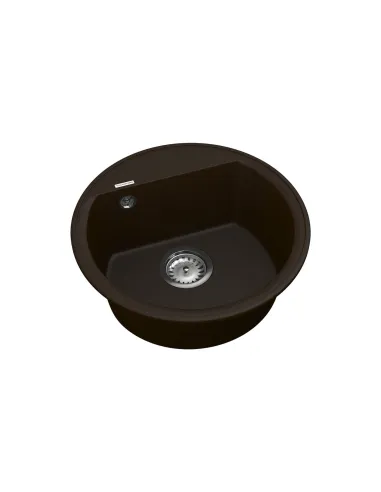 Мойка для кухни из гранита Vankor Easy EMR 01.45 Chocolate, 445х445х170 мм - 2