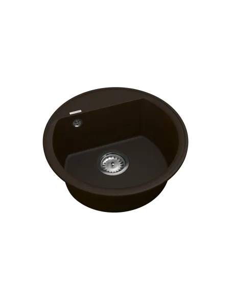 Мойка для кухни из гранита Vankor Easy EMR 01.45 Chocolate, 445х445х170 мм - 2