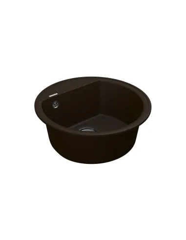 Мойка для кухни из гранита Vankor Easy EMR 01.45 Chocolate, 445х445х170 мм - 3