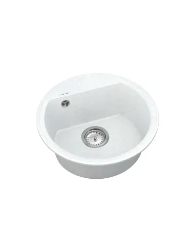 Мойка для кухни из гранита Vankor Easy EMR 01.45 White stone, 445х445х170 мм - 2