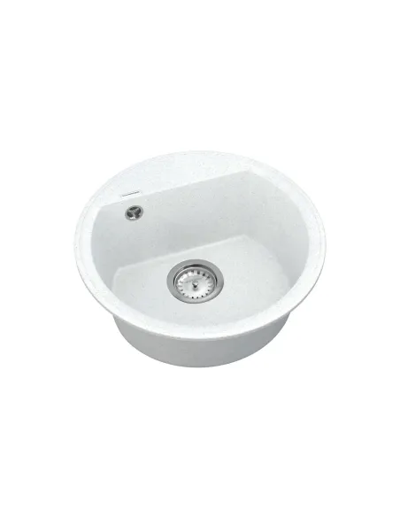 Мойка для кухни из гранита Vankor Easy EMR 01.45 White stone, 445х445х170 мм - 2