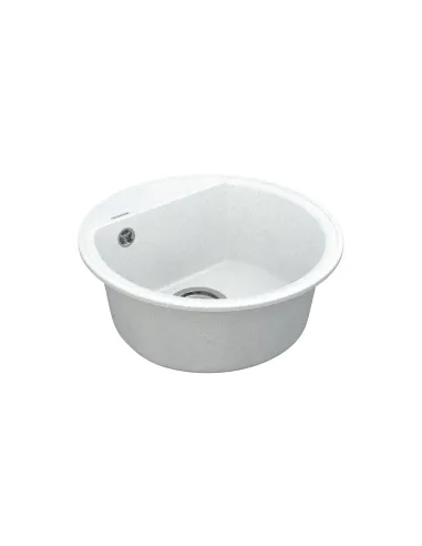 Мойка для кухни из гранита Vankor Easy EMR 01.45 White stone, 445х445х170 мм - 3