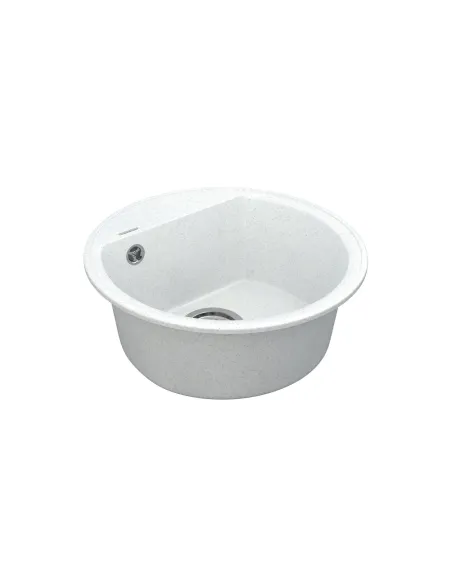 Мойка для кухни из гранита Vankor Easy EMR 01.45 White stone, 445х445х170 мм - 3