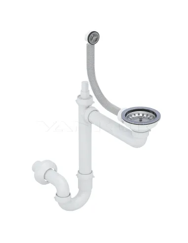 Мийка для кухні з граніту Vankor Kres KMR 01.52 Beige, 515х475х200 мм - 6