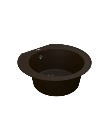 Мийка для кухні з граніту Vankor Kres KMR 01.52 Chocolate, 475х517х200 мм - 3
