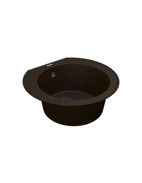 Мийка для кухні з граніту Vankor Kres KMR 01.52 Chocolate, 475х517х200 мм - 3