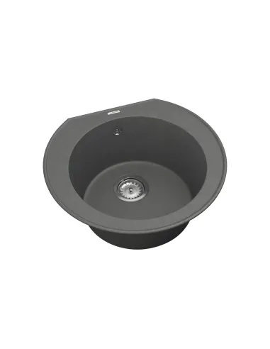 Мойка для кухни из гранита Vankor Kres KMR 01.52 Gray, 515х475х200 мм - 2
