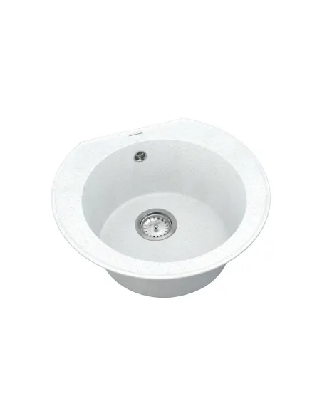 Мийка для кухні з граніту Vankor Kres KMR 01.52 White stone, 475х517х200 мм - 2