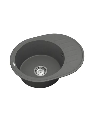 Мойка для кухни из гранита Vankor Lira LMO 02.57 Gray, 450х570х170 мм - 2