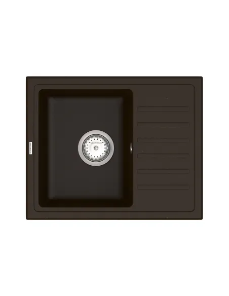 Мийка для кухні з граніту Vankor Lira LMP 02.55 Chocolate, 550х450х170 мм - 1
