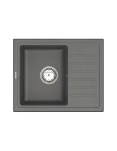 Мийка для кухні з граніту Vankor Lira LMP 02.55 Gray, 550х450х170 мм - 1
