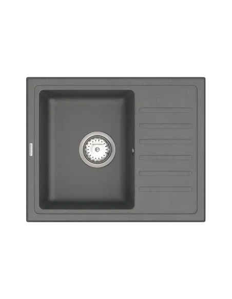 Мийка для кухні з граніту Vankor Lira LMP 02.55 Gray, 550х450х170 мм - 1