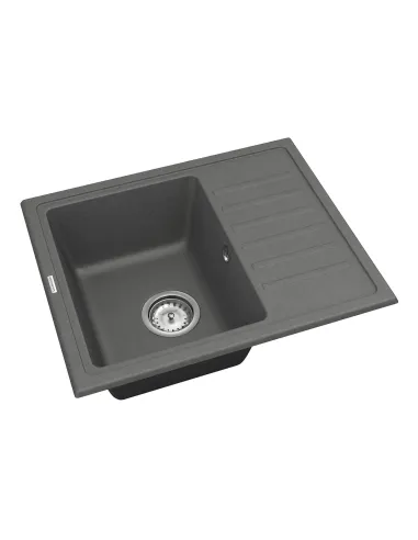 Мийка для кухні з граніту Vankor Lira LMP 02.55 Gray, 550х450х170 мм - 2