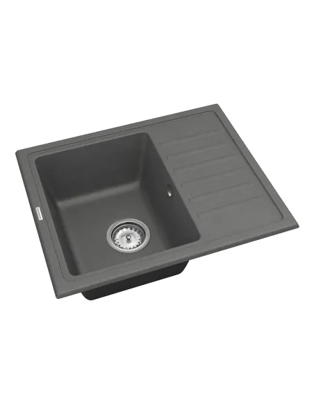 Мийка для кухні з граніту Vankor Lira LMP 02.55 Gray, 550х450х170 мм - 2