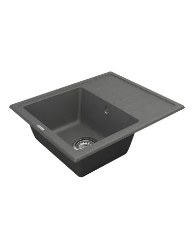 Мийка для кухні з граніту Vankor Lira LMP 02.55 Gray, 550х450х170 мм - 3