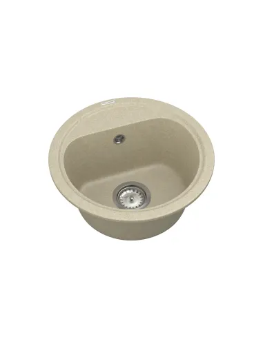 Мойка для кухни из гранита Vankor Lira LMR 01.44 Beige, 440х440х180 мм - 2
