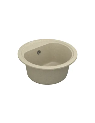 Мойка для кухни из гранита Vankor Lira LMR 01.44 Beige, 440х440х180 мм - 3