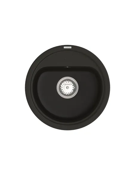 Мийка для кухні з граніту Vankor Lira LMR 01.44 Black, 440х440х180 мм - 1