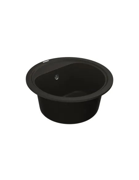 Мийка для кухні з граніту Vankor Lira LMR 01.44 Black, 440х440х180 мм - 3