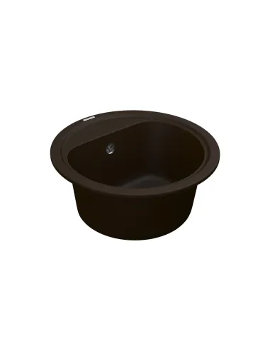 Мийка для кухні з граніту Vankor Lira LMR 01.44 Chocolate, 440х440х180 мм - 3