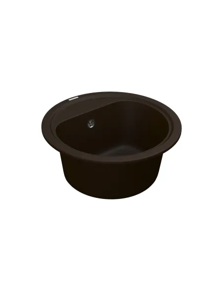 Мийка для кухні з граніту Vankor Lira LMR 01.44 Chocolate, 440х440х180 мм - 3