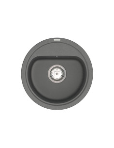 Мийка для кухні з граніту Vankor Lira LMR 01.44 Gray, 440х440х180 мм - 1