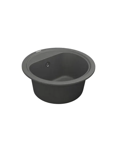 Мийка для кухні з граніту Vankor Lira LMR 01.44 Gray, 440х440х180 мм - 3