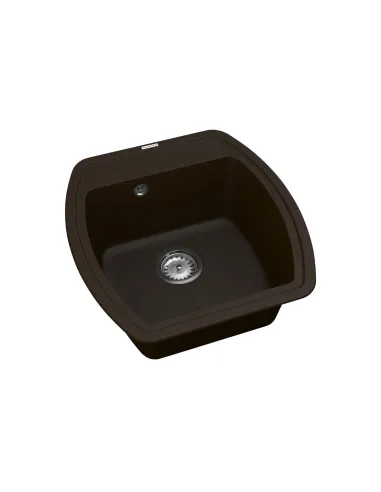 Мойка для кухни из гранита Vankor Norton NMP 01.48 Chocolate, 505х480х200 мм - 2