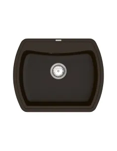 Мийка для кухні з граніту Vankor Norton NMP 01.63 Chocolate, 625х505х200 мм - 1