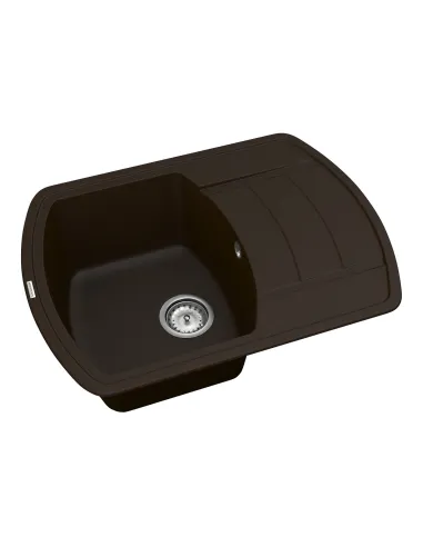 Мийка для кухні з граніту Vankor Norton NMP 02.67 Chocolate, 670х500х200 мм - 2