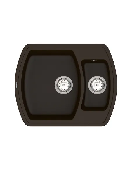 Мийка для кухні з граніту Vankor Norton NMP 03.63 Chocolate, 500х625х200 мм - 1
