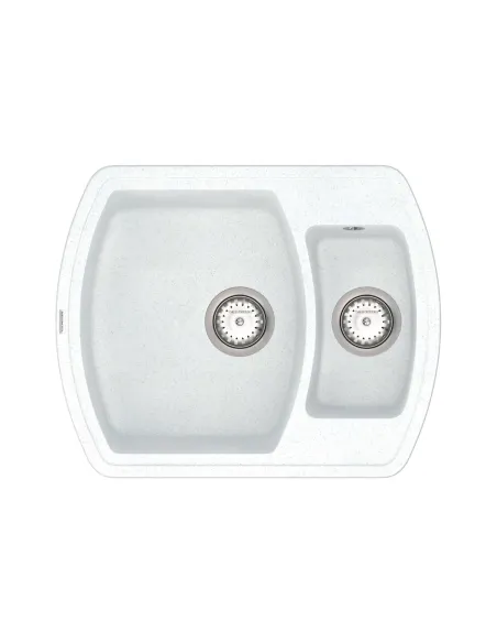 Мойка для кухни из гранита Vankor Norton NMP 03.63 White stone, 500х625х200 мм - 1