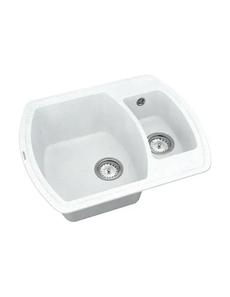 Мойка для кухни из гранита Vankor Norton NMP 03.63 White stone, 500х625х200 мм - 3