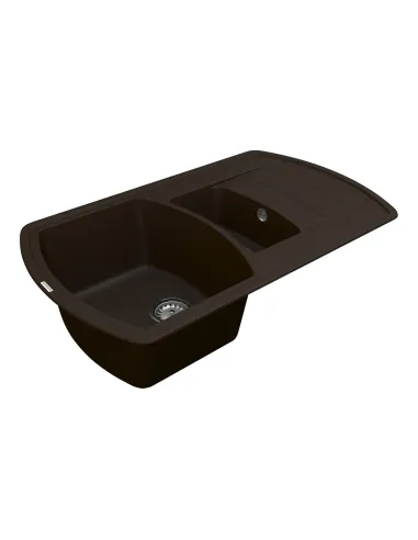 Мийка для кухні з граніту Vankor Norton NMP 04.86 Chocolate, 500х855х200 мм - 3