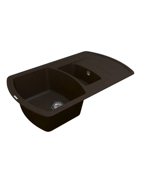 Мийка для кухні з граніту Vankor Norton NMP 04.86 Chocolate, 500х855х200 мм - 3