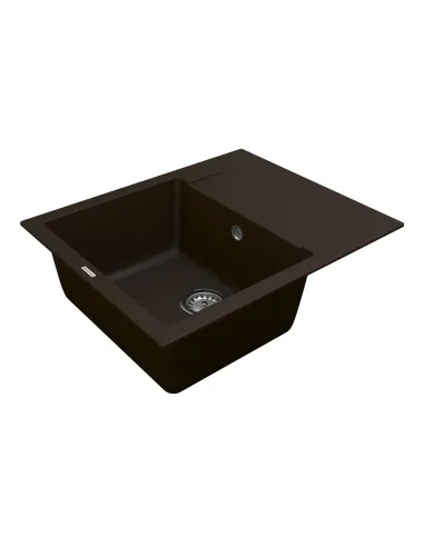 Мойка для кухни из гранита Vankor Orman OMP 02.61 Chocolate, 585х480х190 мм - 3