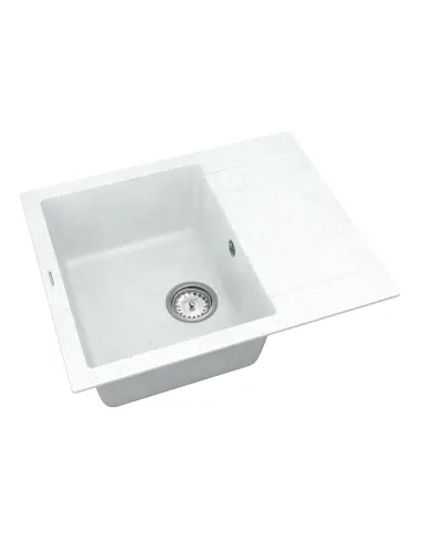 Мийка для кухні з граніту Vankor Orman OMP 02.61 White stone, 585х480х190 мм - 2