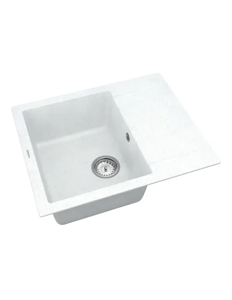 Мийка для кухні з граніту Vankor Orman OMP 02.61 White stone, 585х480х190 мм - 2