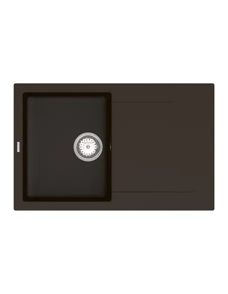 Мойка для кухни из гранита Vankor Orman OMP 02.78 Chocolate, 765х480х190 мм - 1