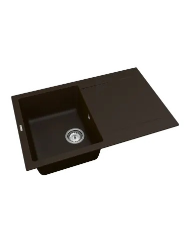 Мойка для кухни из гранита Vankor Orman OMP 02.78 Chocolate, 765х480х190 мм - 2