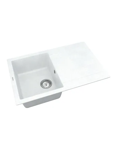 Мойка для кухни из гранита Vankor Orman OMP 02.78 White stone, 765х480х190 мм - 2