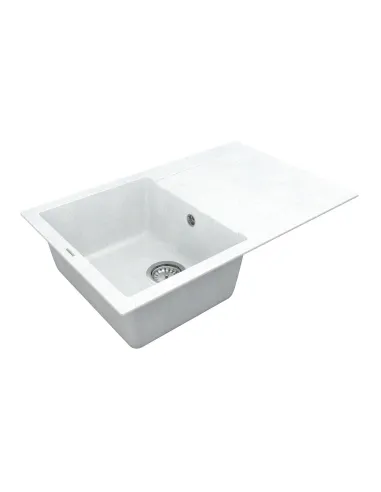 Мойка для кухни из гранита Vankor Orman OMP 02.78 White stone, 765х480х190 мм - 3