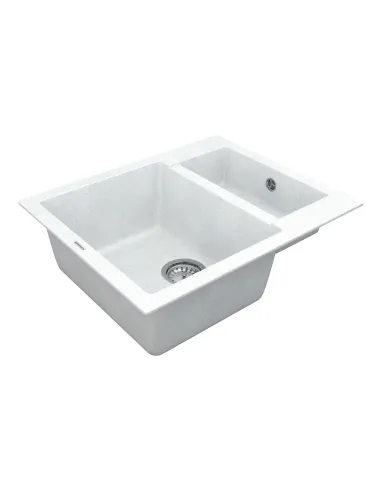 Мойка для кухни из гранита Vankor Orman OMP 03.61 White stone, 600х490х190 мм - 3